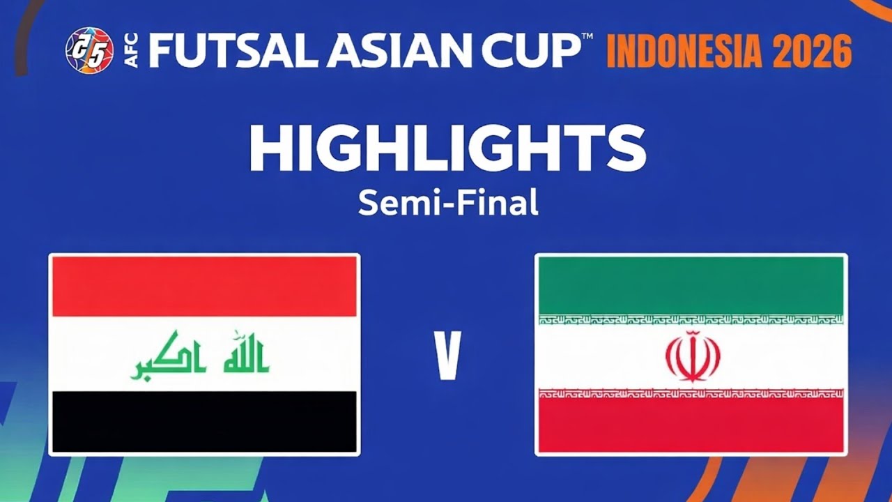 Highlights | Iran vs Iraq | AFC Asian Futsal Cup | Semi-Final | خلاصه بازی فوتسال ایران و عراق 