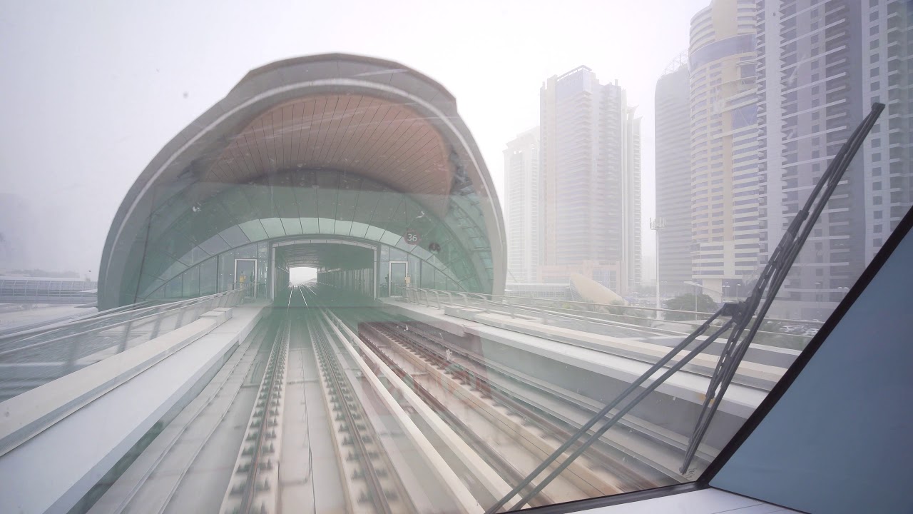 United Arab Emirates, metro ride from Dubai Internet City to DMCC