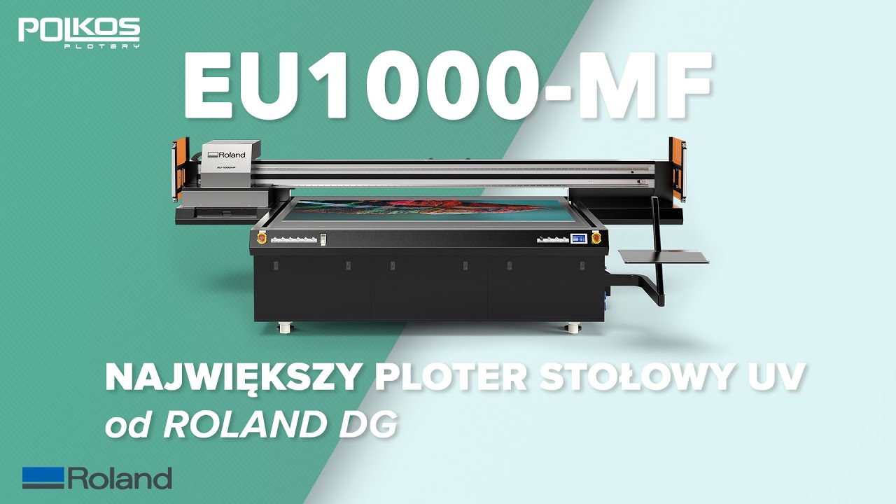 Roland VersaOBJECT EU-1000MF. Wielkoformatowy ploter stołowy UV