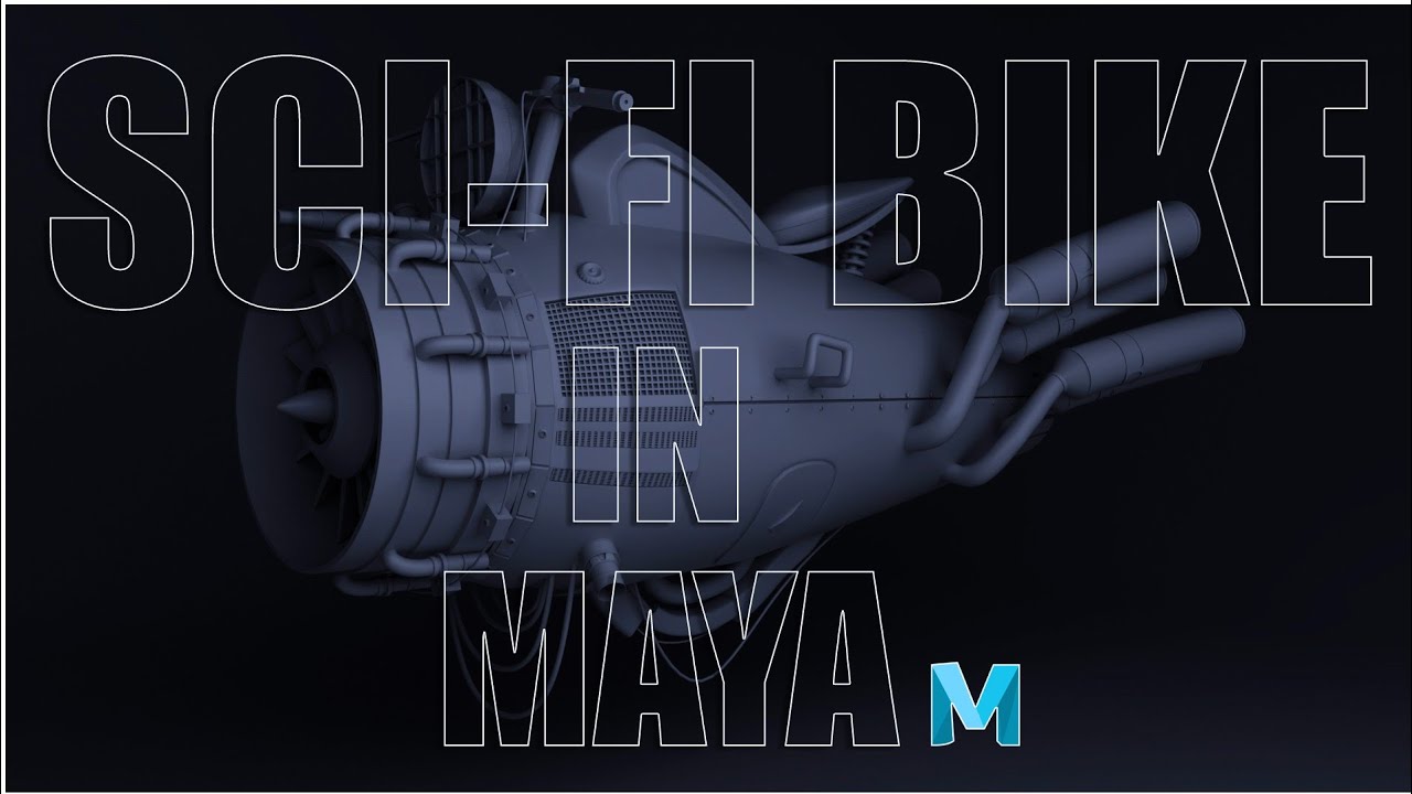 Maya 3d Modeling | Futuristic Sci-Fi Bike | Maya 2022