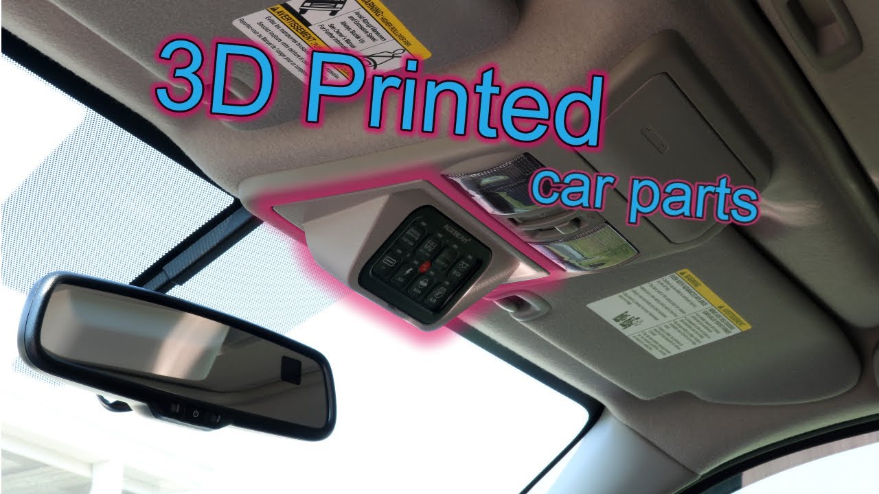 Как изготовить детали автомобиля на 3D-принтере — панель переключателей Auxbeam