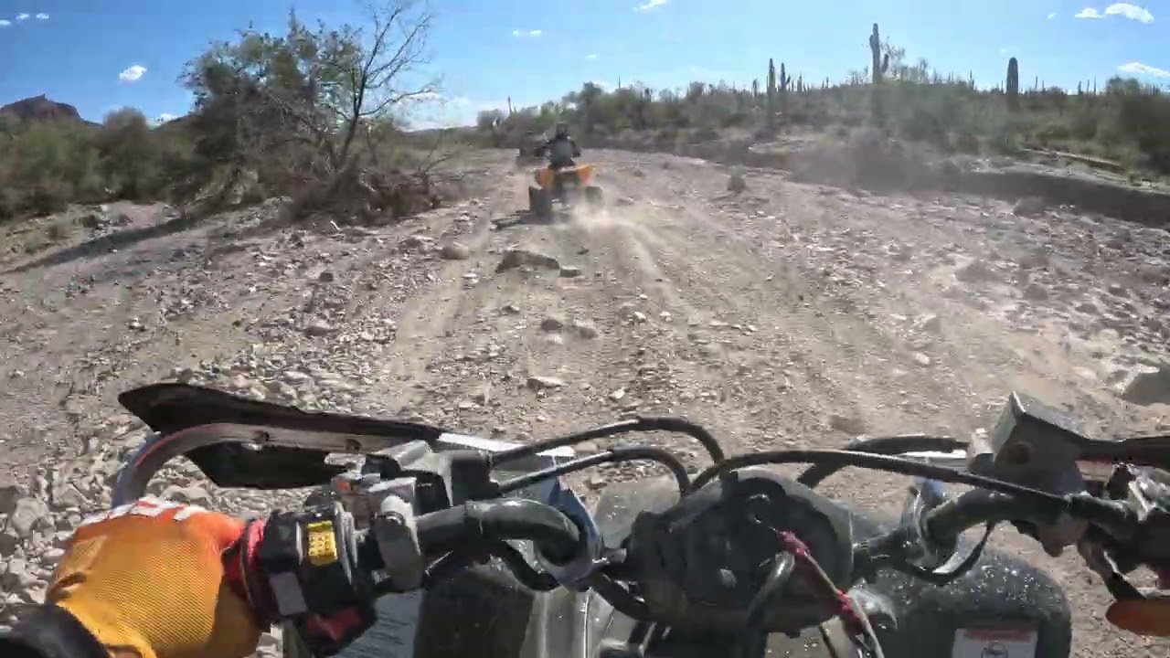 Box Canyon AZ with our Honda TRX and friends #atv #hondatrx #offroad #honda #autocross #quads 
