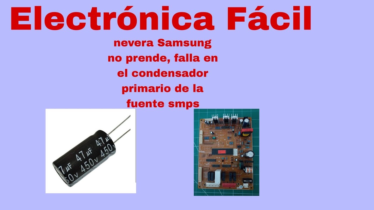 Tarjeta electrónica de nevera Samsung no prende