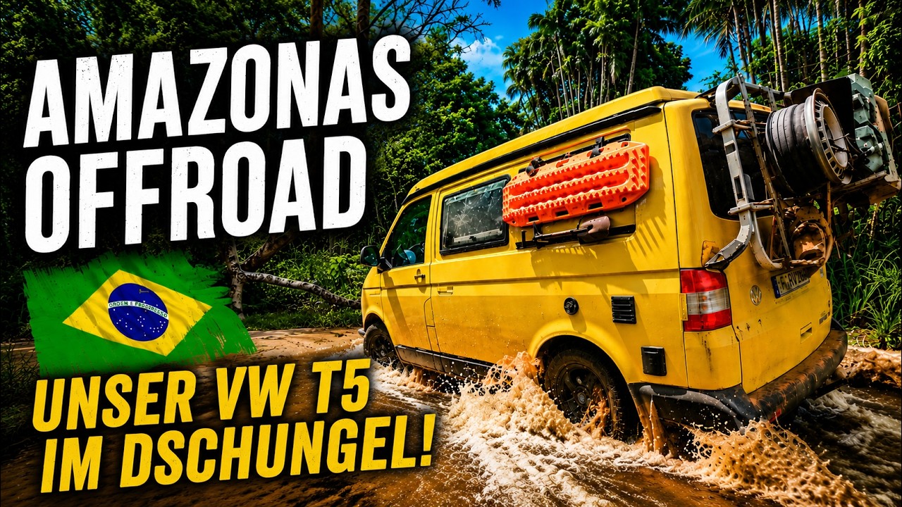 🌿 Amazonas Offroad – Unser VW T5 im Dschungel🚐💦