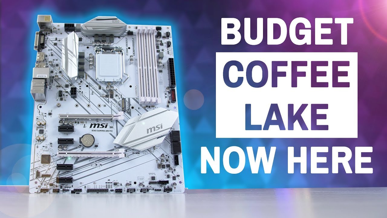 Affordable Coffee Lake Motherboards Are Here -  MSI B360 Gaming Arctic Review (GIVEAWAY)
