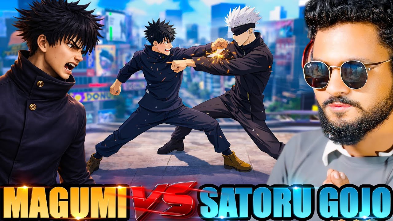 MEGUMI VS GOJO SATORU 😱 VS Streamer Shocked in BR Rank Biggest Challenge आजा 1 vs 50 में !!😤