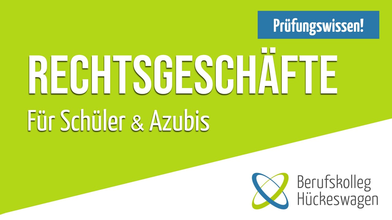 Rechtsgeschäfte einfach erklärt | Einseitig & mehrseitig, empfangsbedürftig | Willenserklärung
