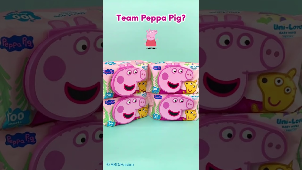 Uni-Love Peppa Pig and George Baby Wipes