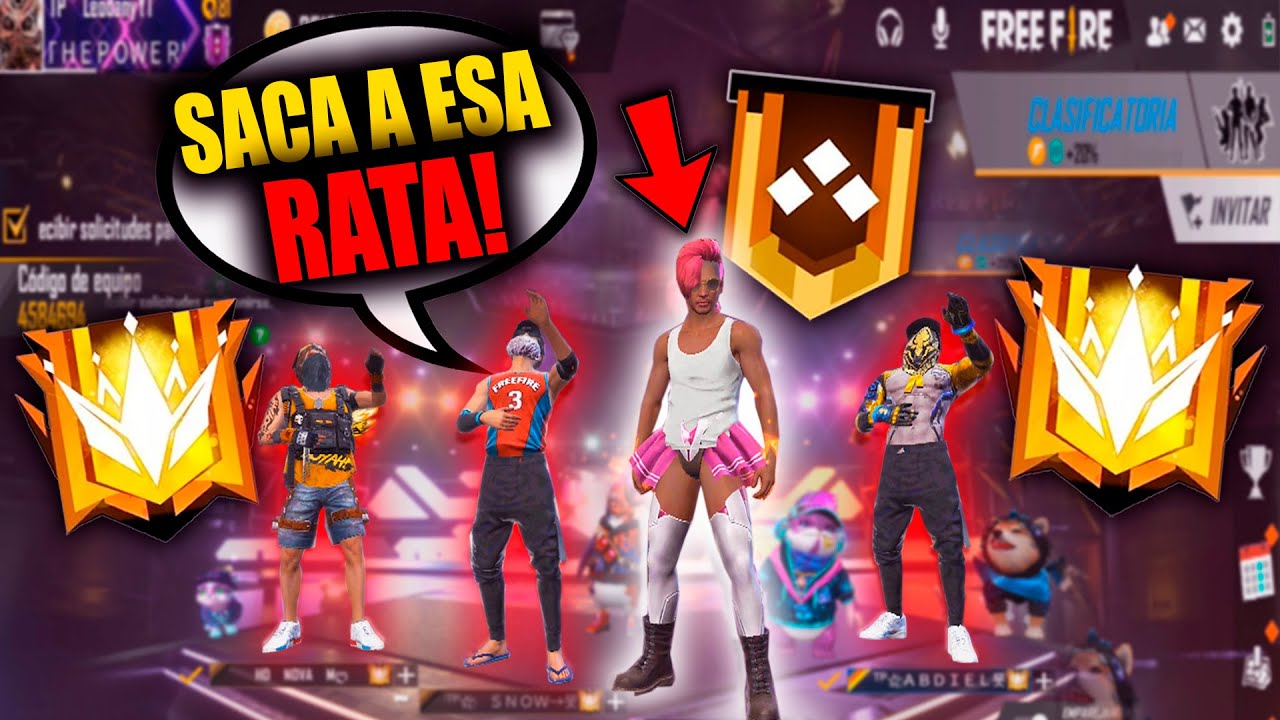 ENTRO A ESCUADRAS RANDOM Y *TOP GLOBALES* ME DISCRIMINAN DE ESTA MANERA!! FREE FIRE