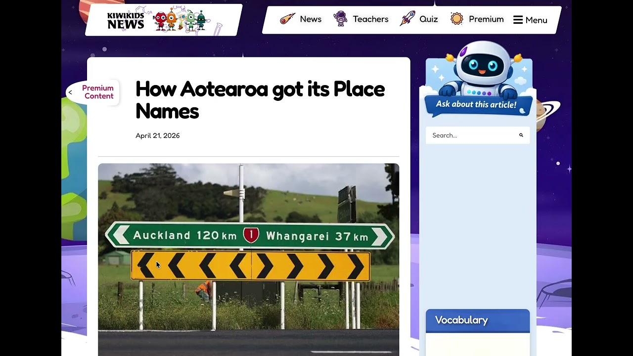 How to access the Premium Content on Kiwi Kids News.