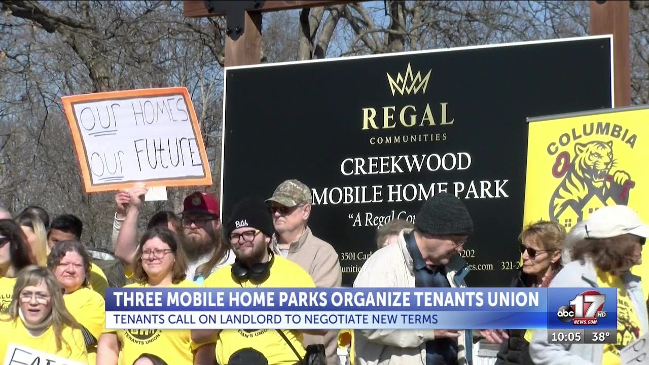 Columbia mobile home residents launch tenants union, demand negotiations with corporate owner