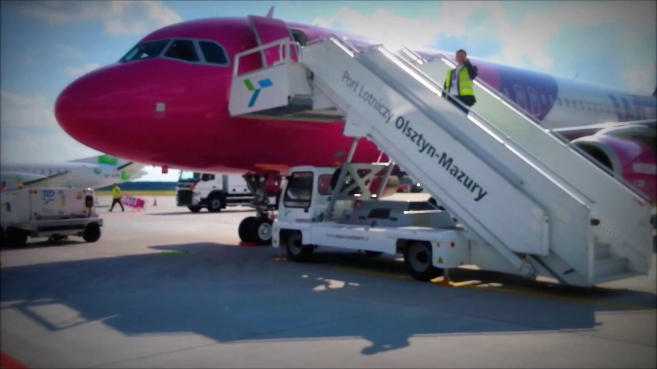 First flight from Olsztyn Mazury EPSY to London Luton EGGW