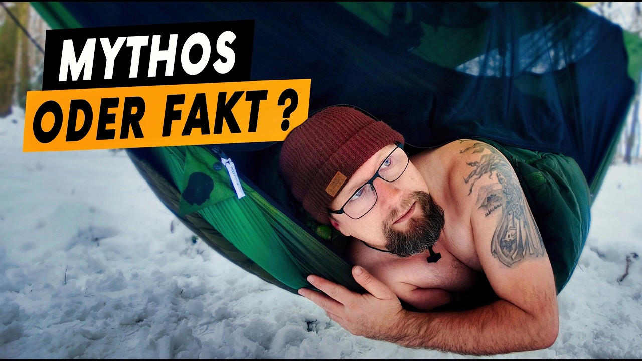 Kälte-Test: Ohne Kleidung im Schlafsack bei -3 Grad – Friert man?