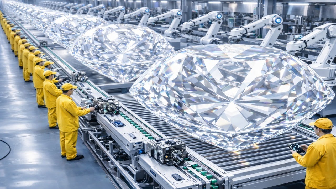 Inside the World's Largest Diamond Factory | From Raw Diamonds to Luxury Jewelry (Full Process)