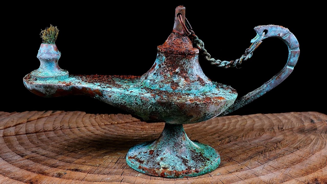 I Was Shocked to Open It! Aladdin's Mystical Lamp - Restoration ASMR