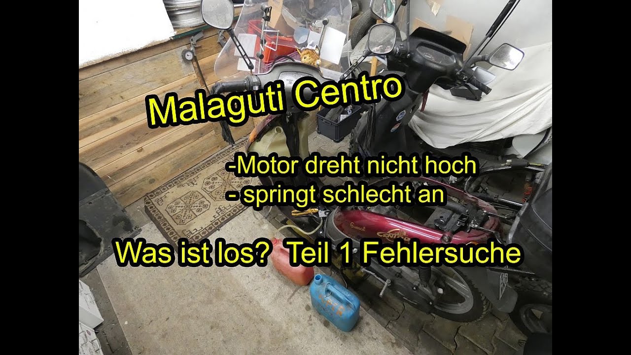 Malaguti Centro | Roller dreht nicht hoch und springt schlecht an | Was ist los? Fehlersuche Teil 1