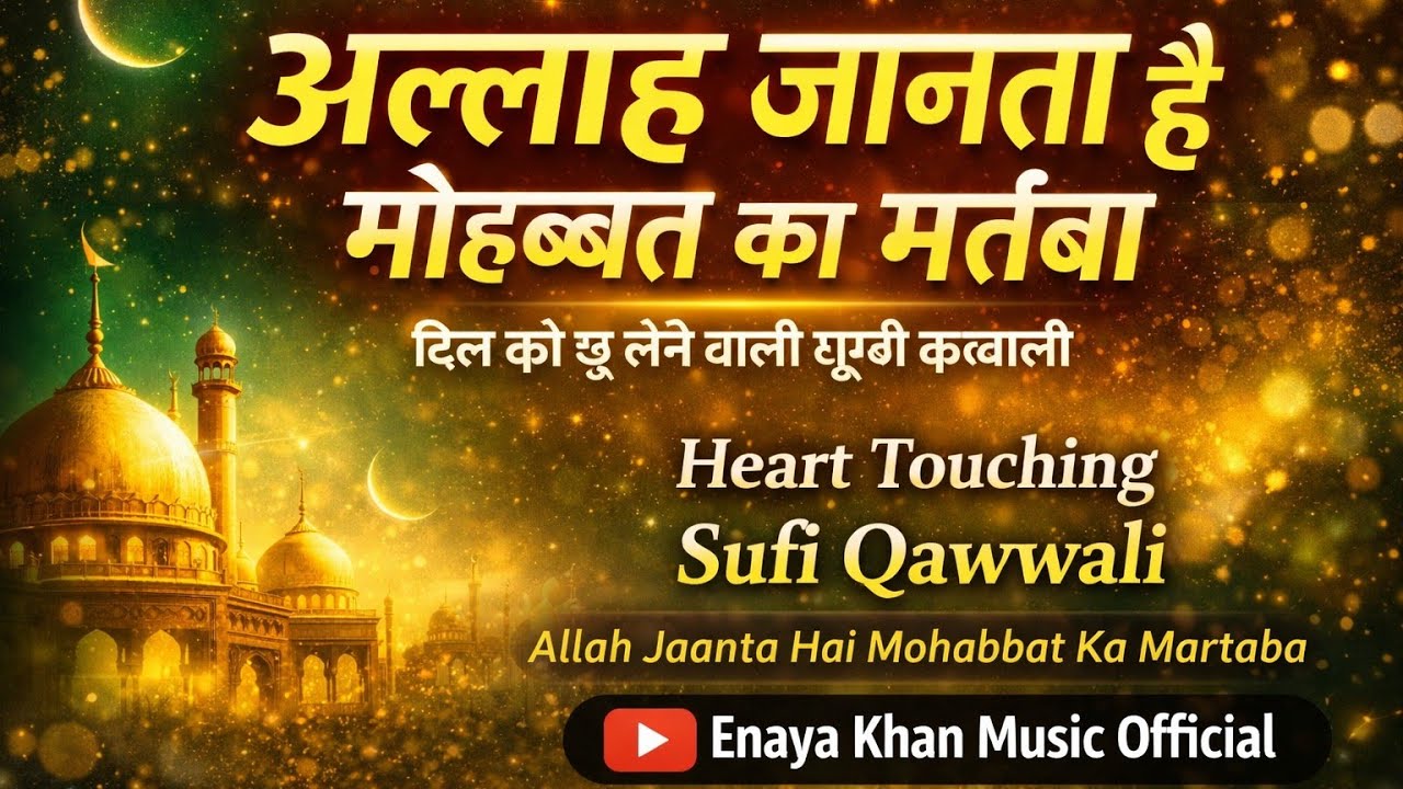 अल्लाह जानता है मोहब्बत का मर्तबा | Beautiful Sufi Qawwali 2026 | Enaya Khan Music Official 🕌✨