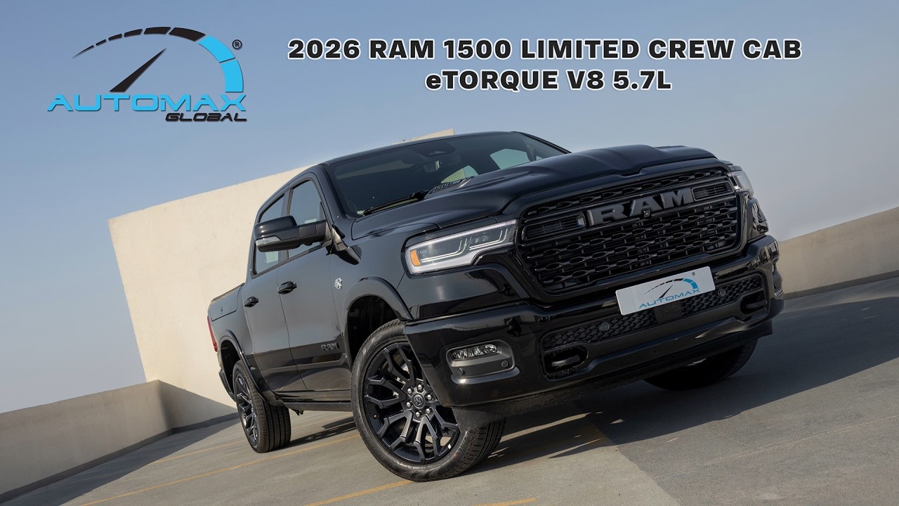 2026 RAM 1500 Limited Crew Cab eTorque V8 5.7L | Diamond Black | 395HP | Fast Walkaround 🔥