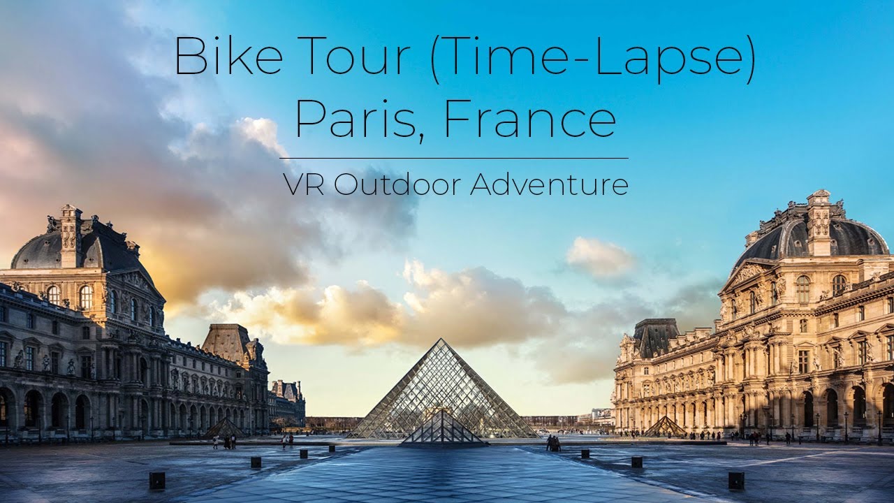 Paris Bike Ride | TIMELAPSE | VR Experience with Jazz Music
