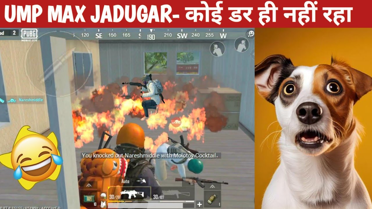 UMP MAX JADUGAR IN PUBG LITE-FLASH Comedy|pubg lite video online gameplay MOMENTS BY CARTOON FREAK