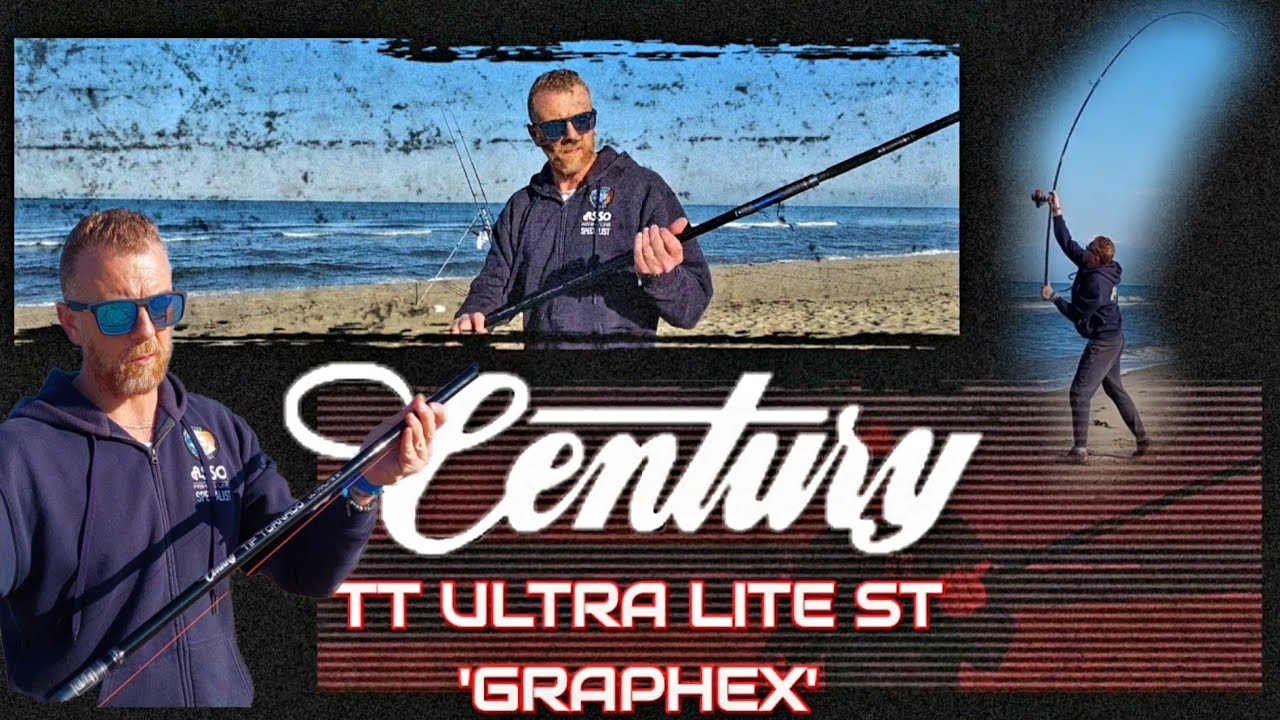Century TT Ultra Lite ST graphex : prova in spiaggia!!! (canna in due pezzi simmetrici surfcasting)