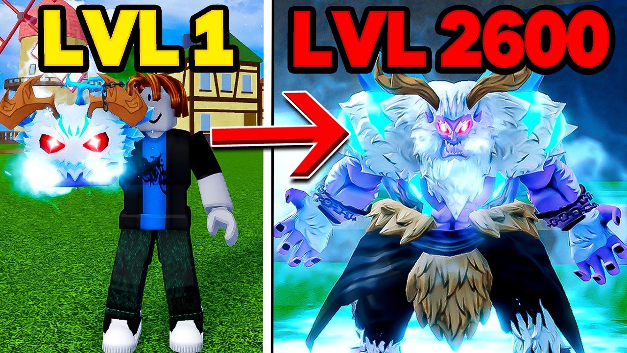 LEVEL 1 AL 2600 CON LA NUEVA YETI EN BLOX FRUITS!