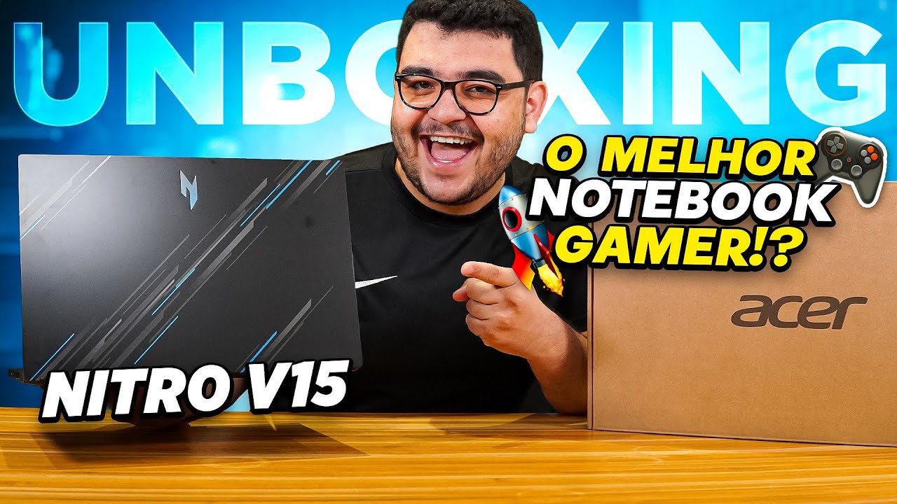 Notebook Gamer Custo Beneficio de 2026? Acer Nitro V15 com RTX 3050 | 📦 UNBOXING + REVIEW