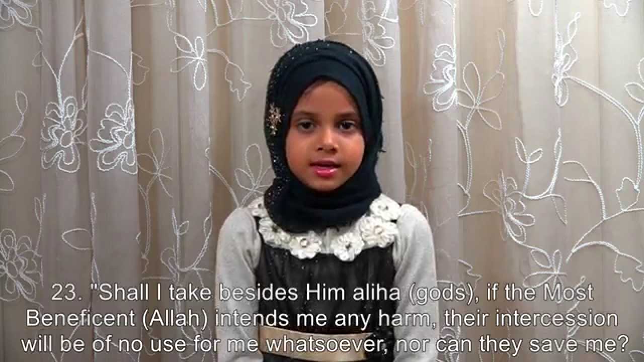 Maryam is reciting Surah Ya-Seen