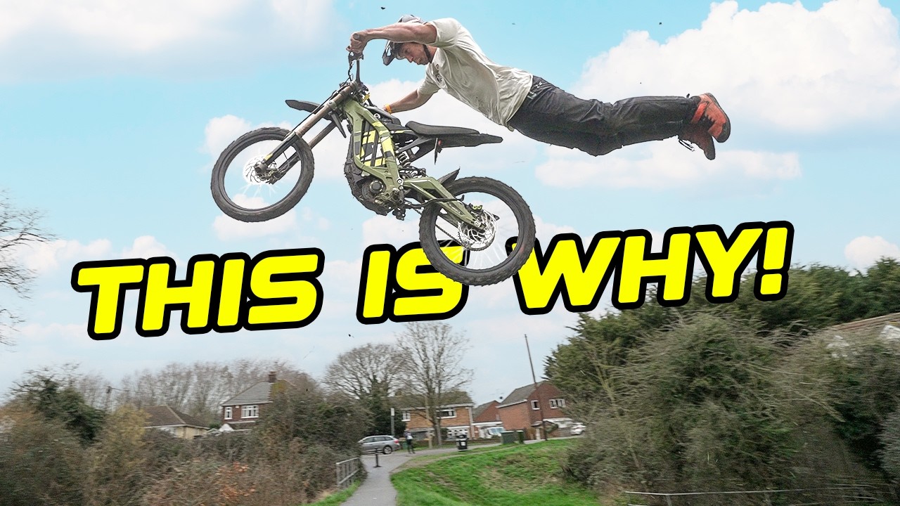 THIS IS WHY ELECTRIC DIRT BIKES ARE THE BEST - FULL SPEED SURRON SENDS!