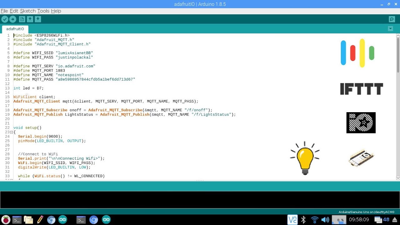 Controlling ESP8266 (NodeMCU) using Google Assistant