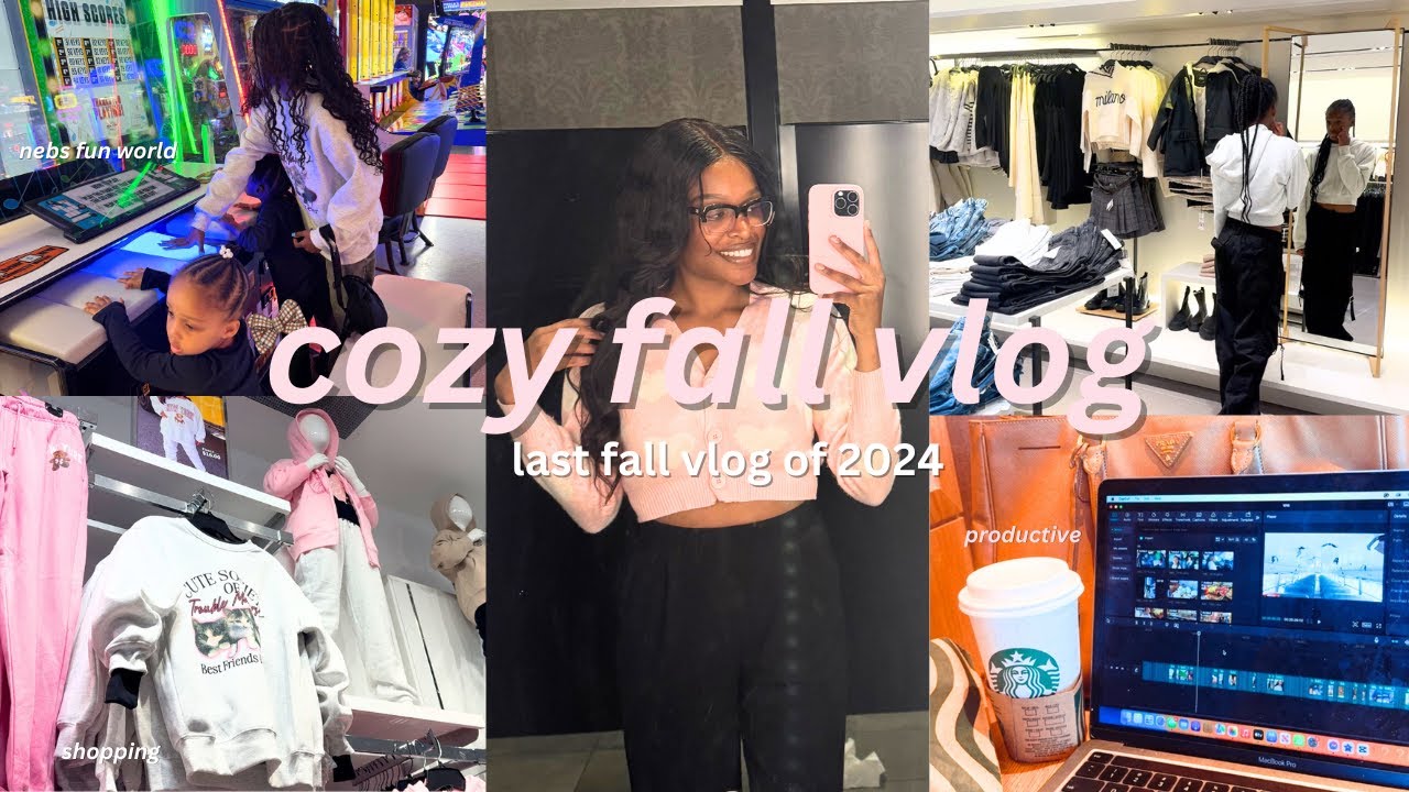 COZY FALL VLOG🧸 Amaiyah turns 11, nebs fun world & fall shopping *last fall vlog of 2024*