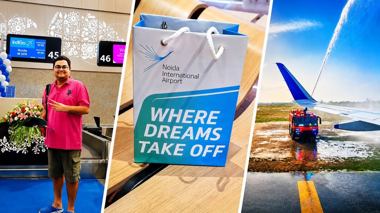 I Flew IndiGo's HISTORIC FIRST FLIGHT to Noida International Airport🇮🇳 [ FULL FLIGHT REPORT ] 