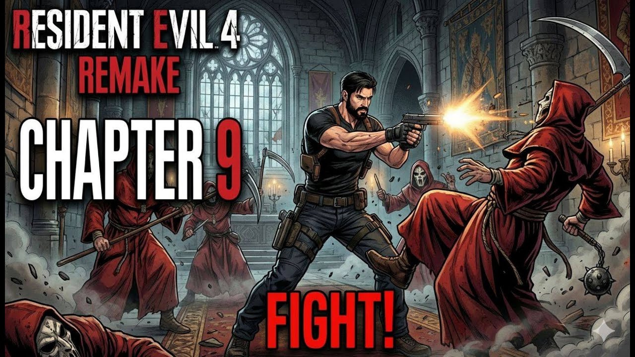RE4 Remake Walkthrough - Part 5:THE CASTLE MAZE & GRAND HALL! 🏰 |  Chapter 9