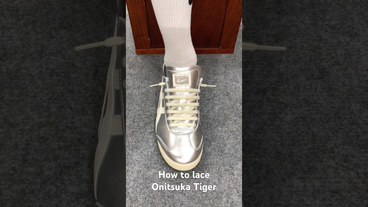 How to lace Onitsuka Tiger#sneakers #shoes #onitsukatiger #howto