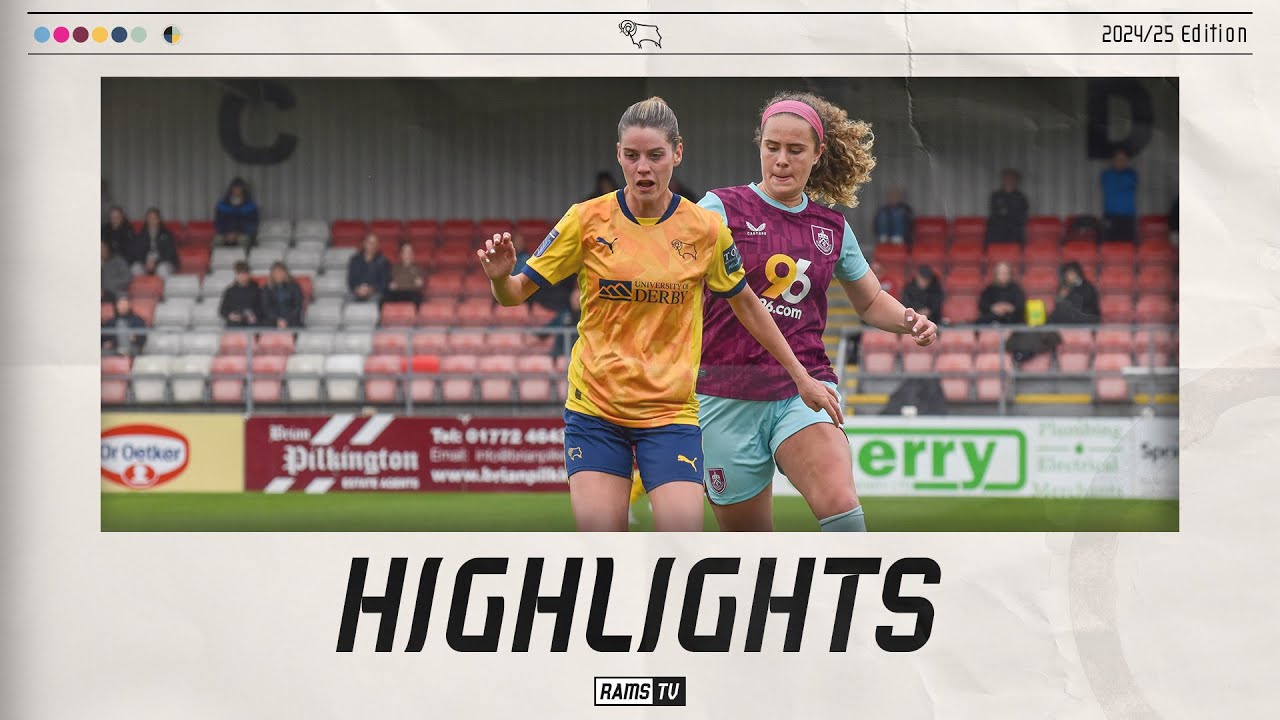 HIGHLIGHTS | Burnley Women vs Derby County Women