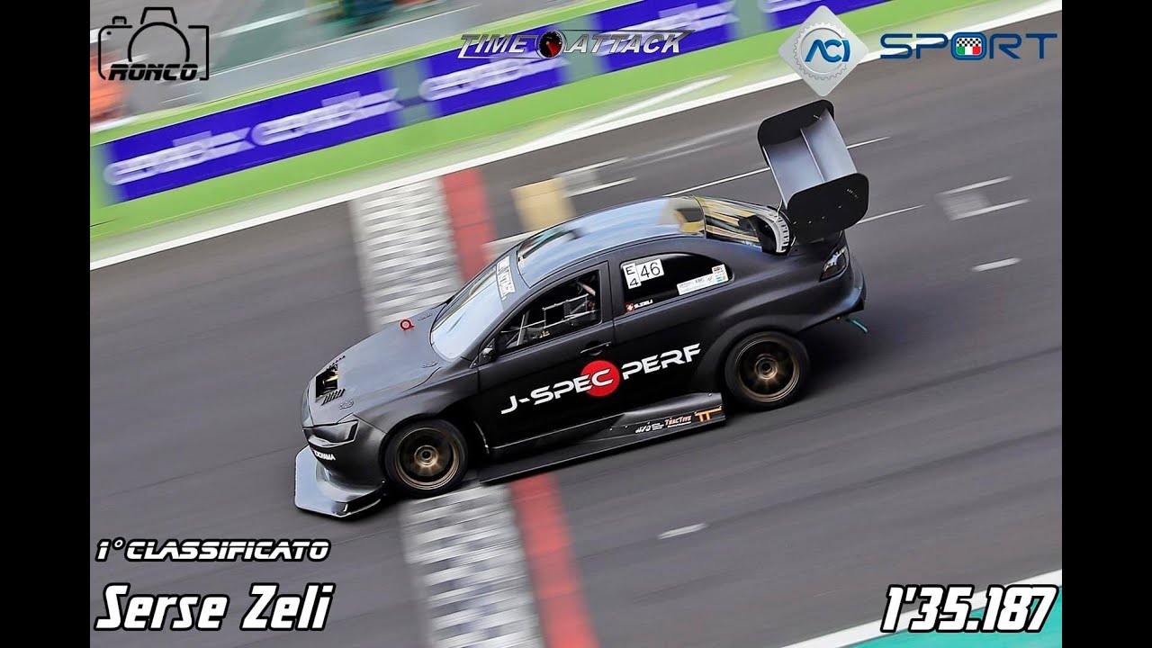 J-SPEC PERFORMANCE TIME ATTACK EVO 10  VALLELUNGA  - 1st Overall and new Lap Record 1'35.187