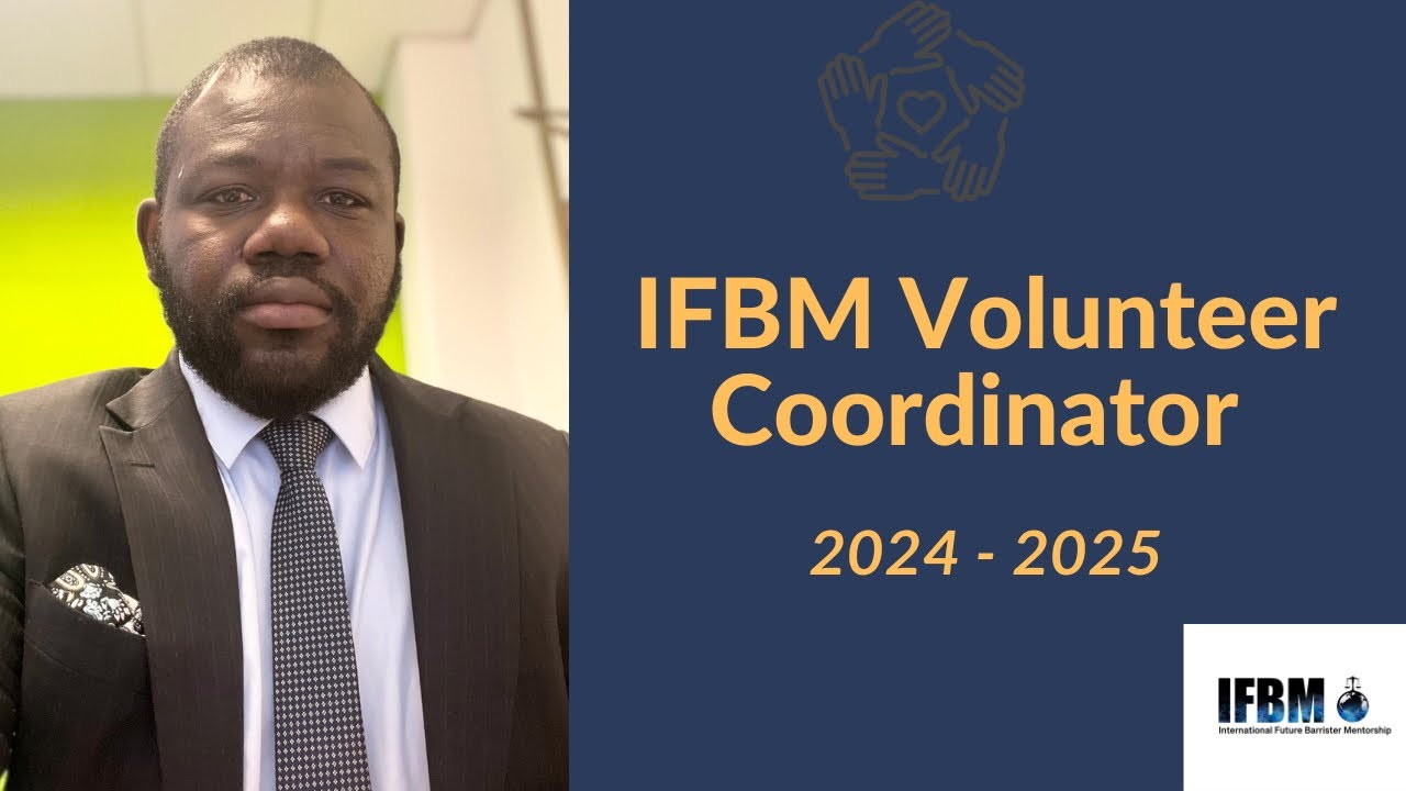 IFBM Volunteer Coordinator 2024-2025 || Joseph Ashong