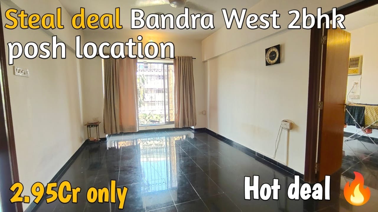 Beautiful 2bhk flat for sale Hot deal Bandra west Posh peaceful location only 2.95Cr | steal deal