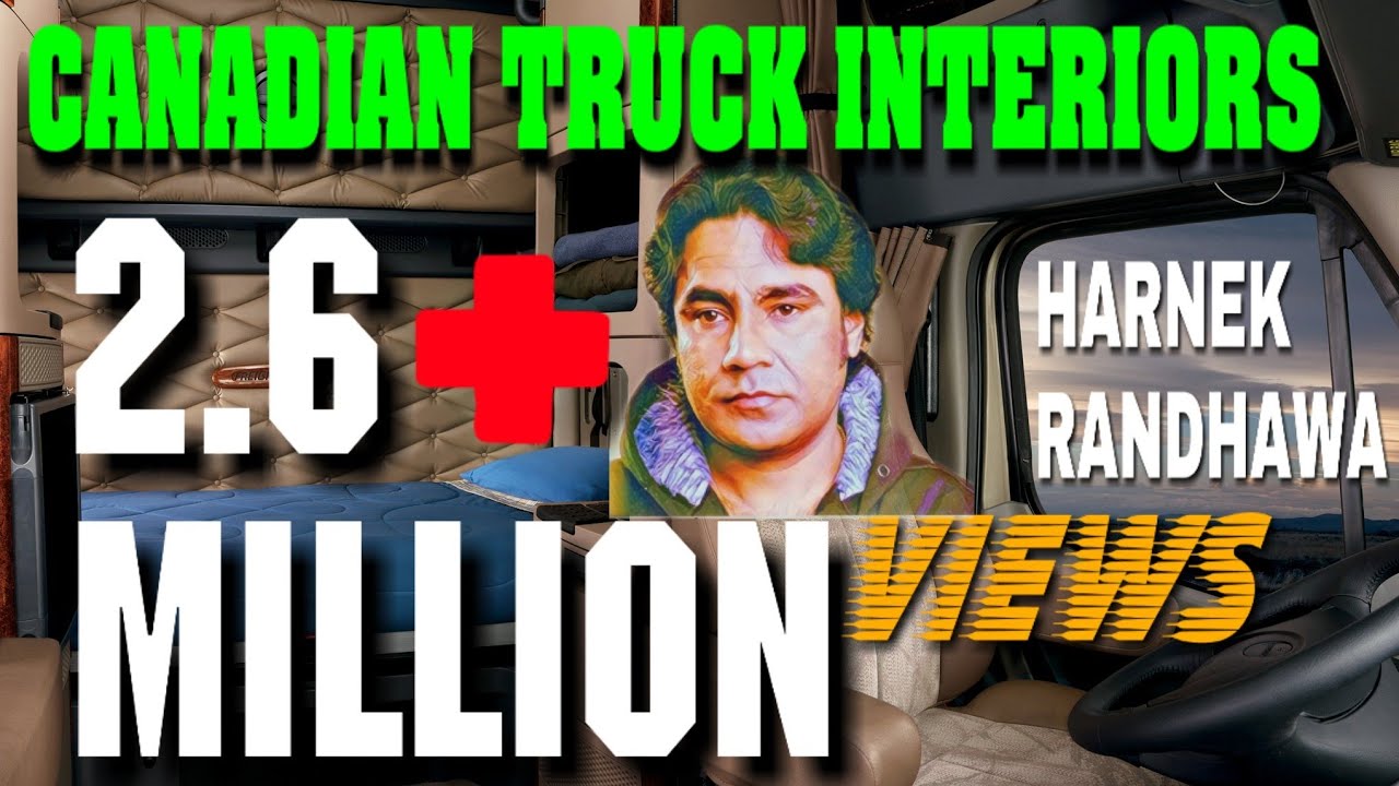 Canadian Truck Interiors and Basic Functions of a Fully Automatic FRIGHTLINER Tractor.