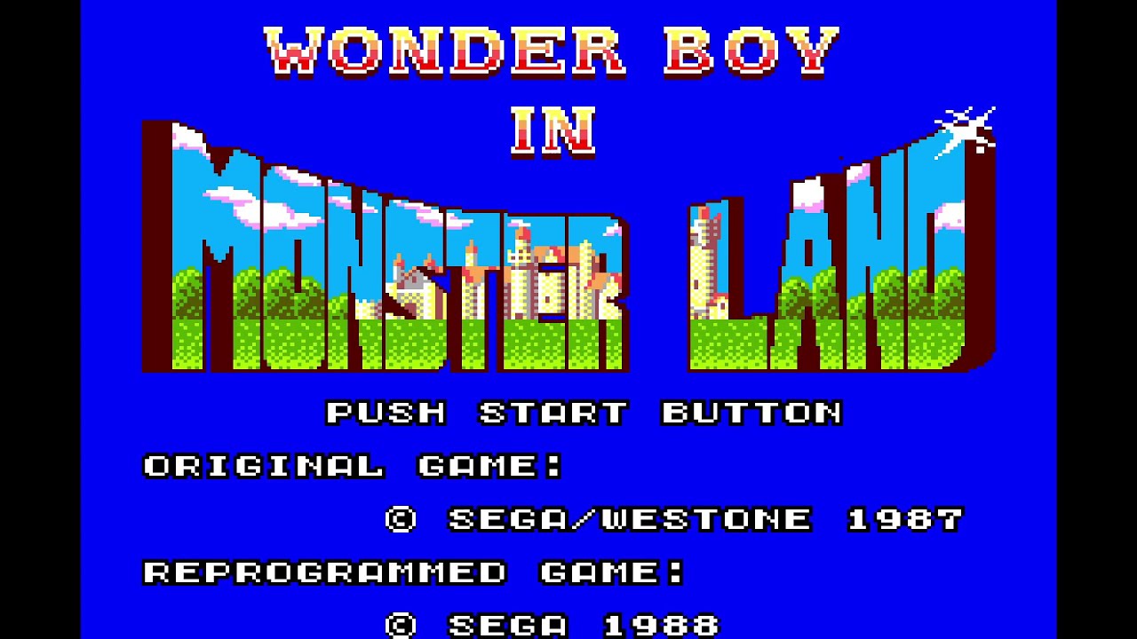 Wonder Boy in Monster Land. [SMS - Sega R&D 2, Westone]. (1987). 