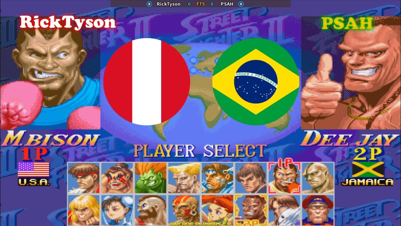 슈퍼 스트리트 파이터 2 터보 ➤ RickTyson (Peru) vs PSAH (Brazil) Super Street Fighter 2 Turbo