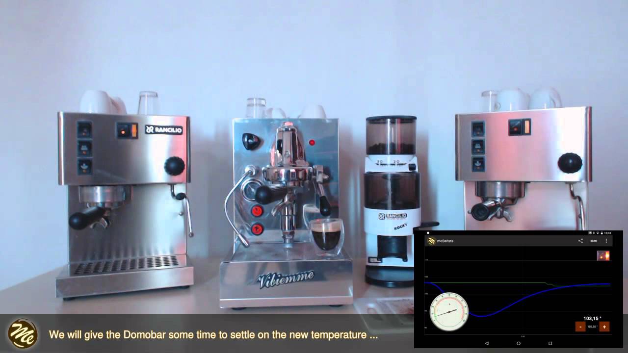 A visitor from Italy: Vibiemme Domobar, some meCoffee's and some espresso's
