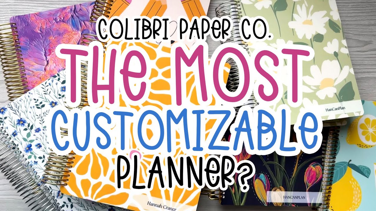 The Most Customizable Planner? 5 Planners + 1 Journal + 1 Notebook from Colibri