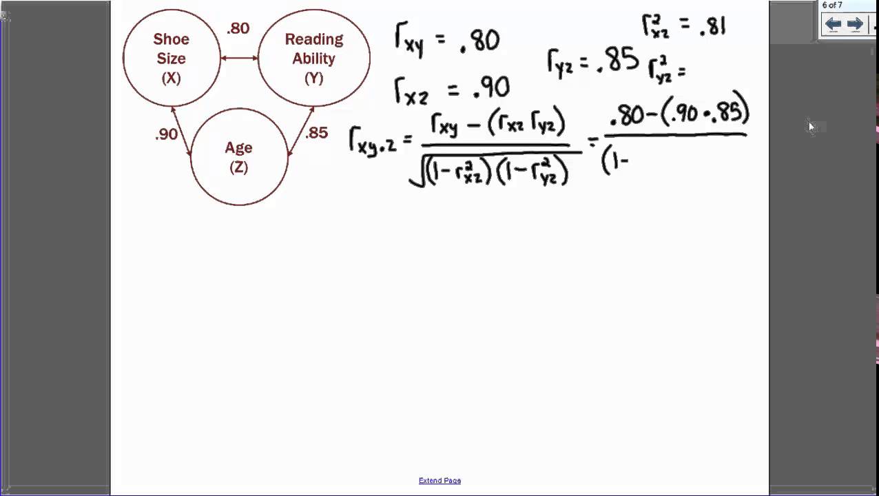 Partial Correlation Practice Problem