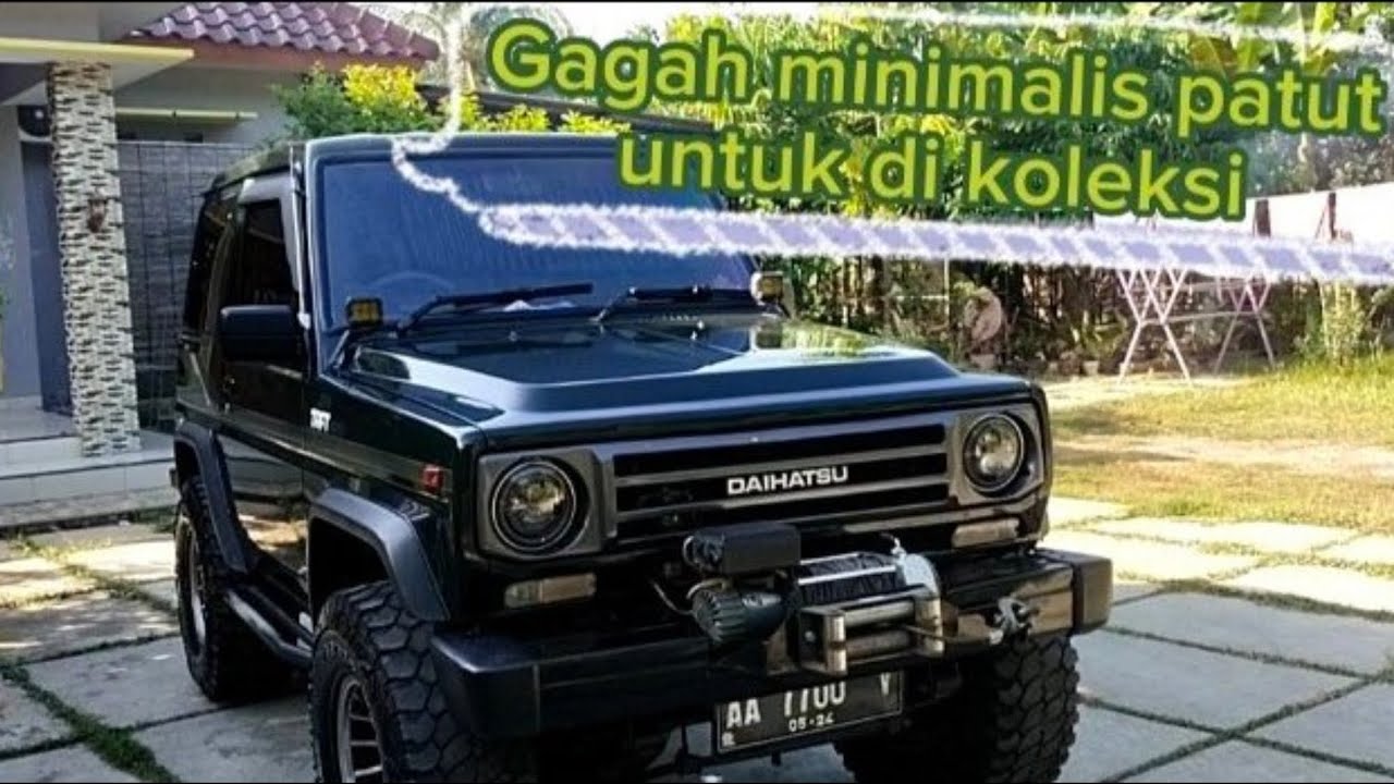 Tampil minimalis Gagah Daihatsu Taft GT asli 4wd tahun 1991