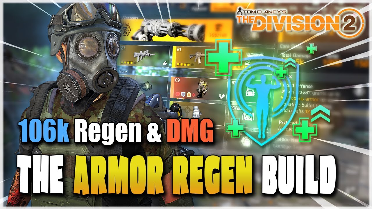 The Division 2 | THIS SOLO *REGEN* PVE BUILD DESTROYS HEROIC CONTENT  | 106K ARMOR PER SECOND TU11