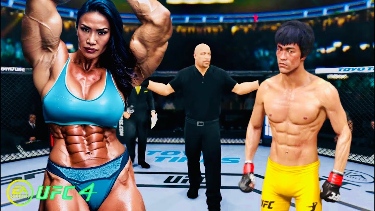 PS5 | Bruce Lee vs. Muscular Asian Cutie [EA Sport UFC 4]