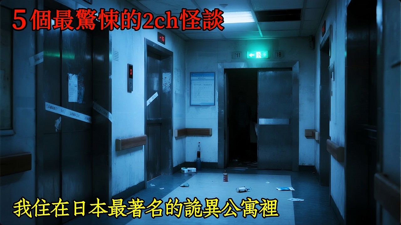 五個最驚悚的2ch怪談：我高中時期住在日本最著名的公寓裡，這個公寓的詭異程度令人毛骨悚然  #靈異故事 #睡前故事 #恐怖故事 #鬼故事