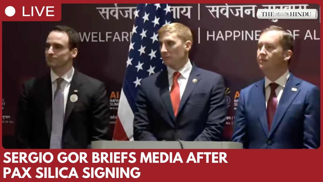 US Ambassador Gor briefs media in New Delhi after India–US Pax Silica declaration signing