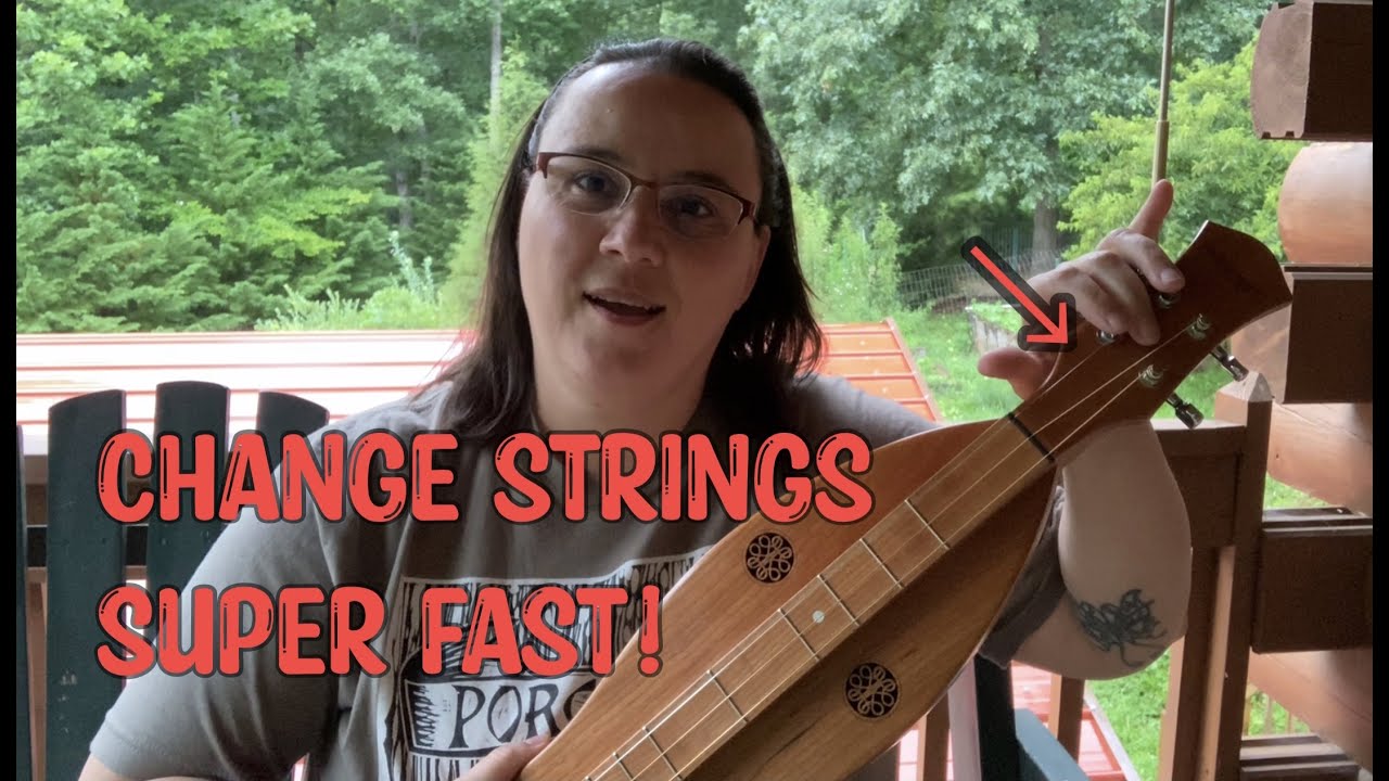 Super Quick Way to Change Dulcimer Strings | Mountain Dulcimer Tips